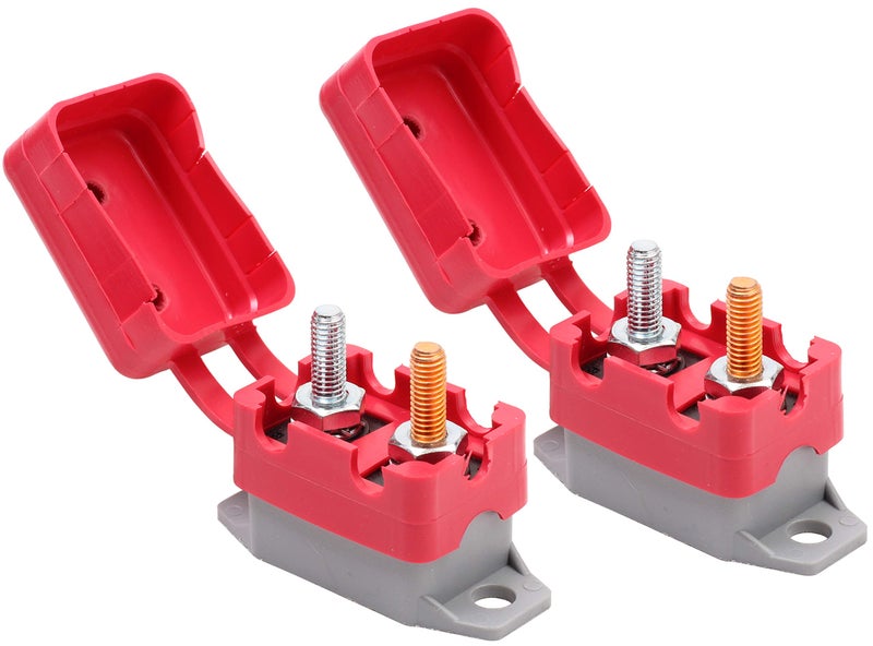 Fastronix Solutions Fastronix 30A 12V Type 1 Automatic Reset Circuit Breaker with Cover 2 Pack - Image 1